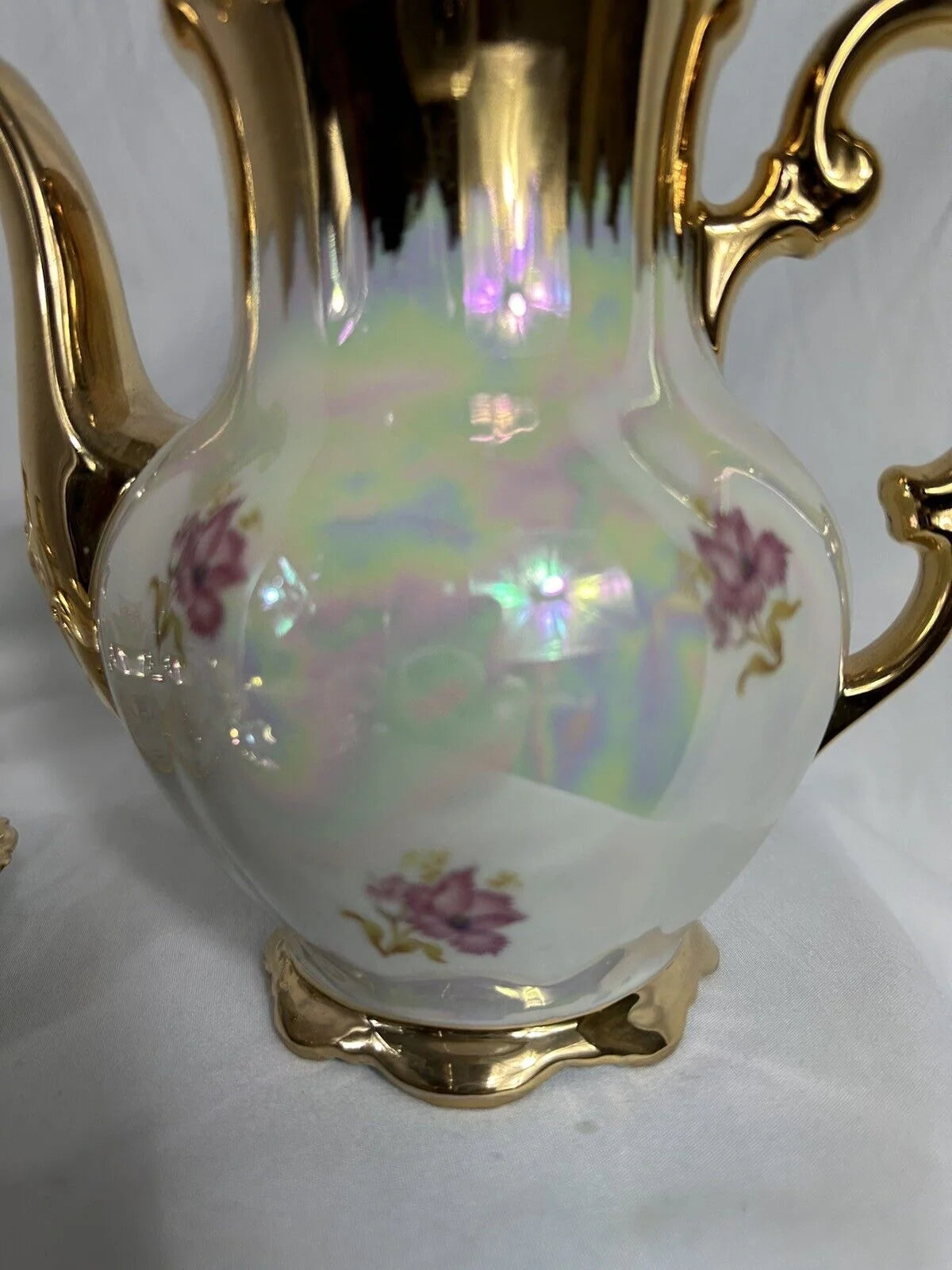 Iridescent Mitterteich Bavaria Lusterware Tea Set