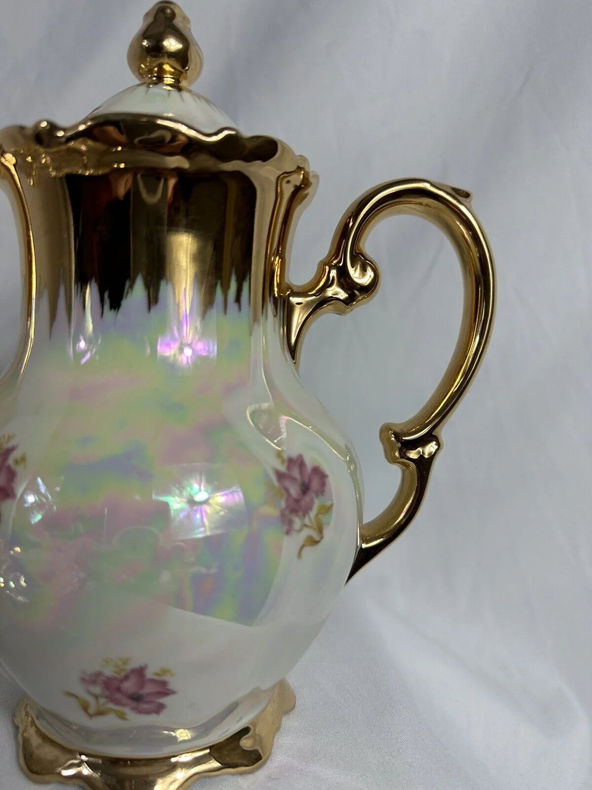 Iridescent Mitterteich Bavaria Lusterware Tea Set