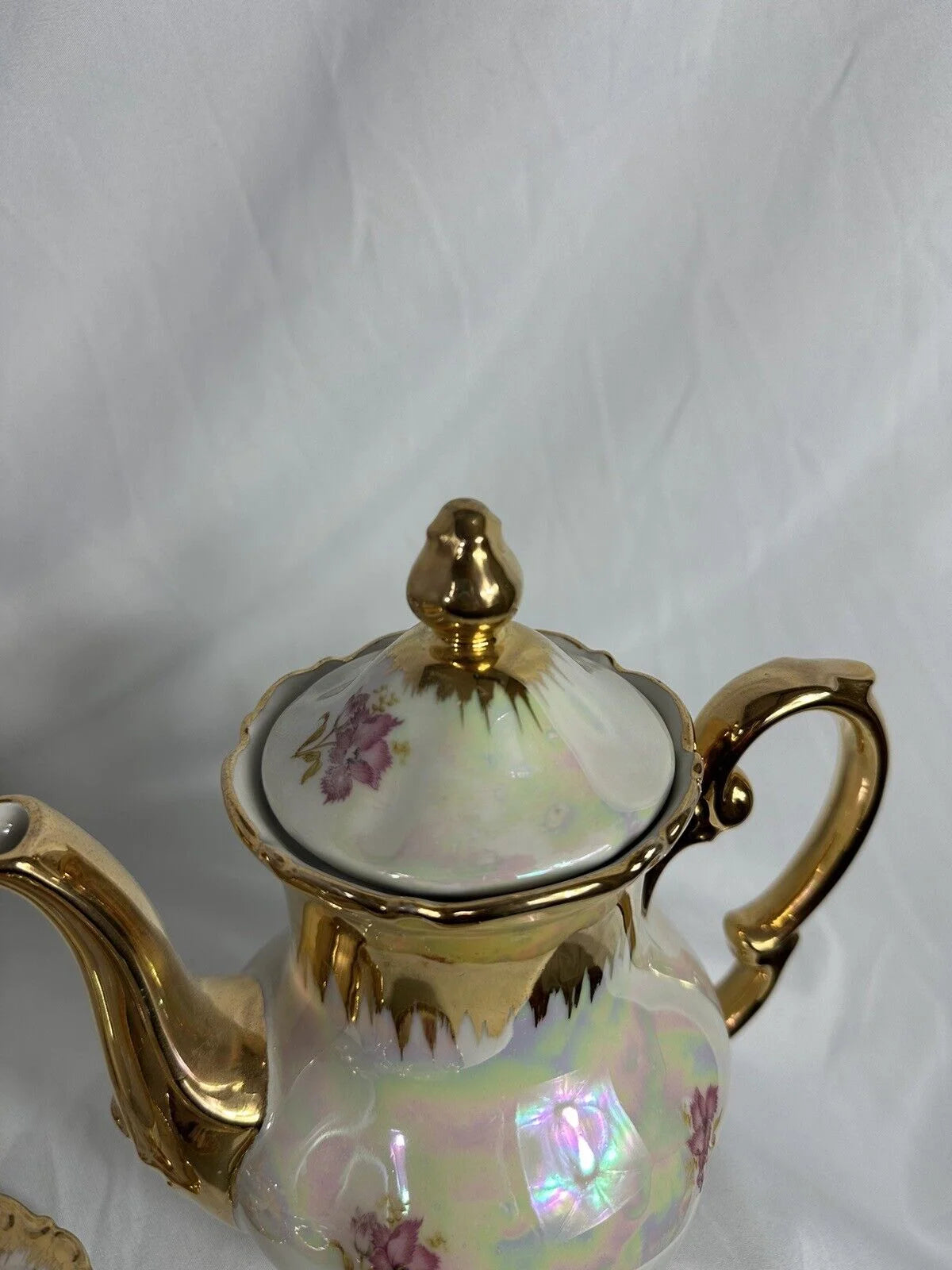 Iridescent Mitterteich Bavaria Lusterware Tea Set