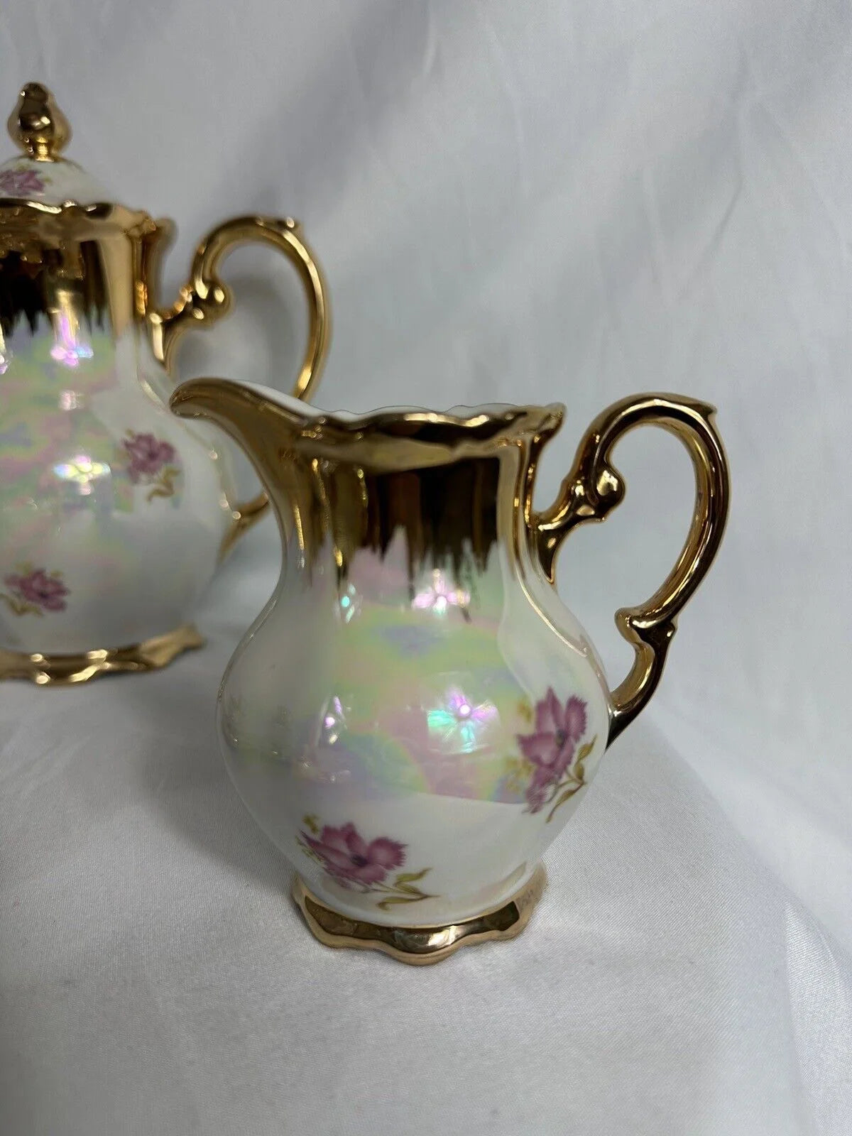 Iridescent Mitterteich Bavaria Lusterware Tea Set