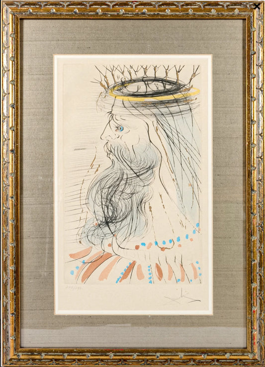 Salvador Dali original etching Sign1904-1989) "KING SOLOMON" THE SONG OF SONGS"